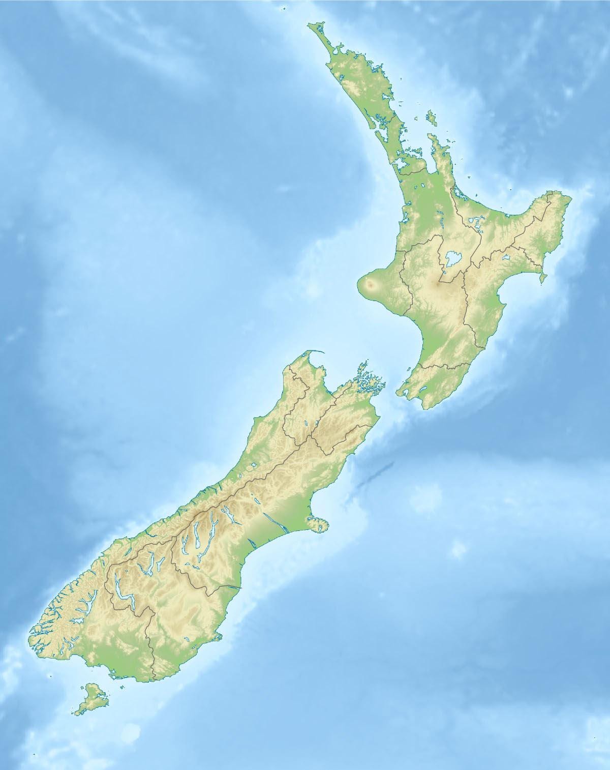 Novi Zeland značajke fizičke karti
