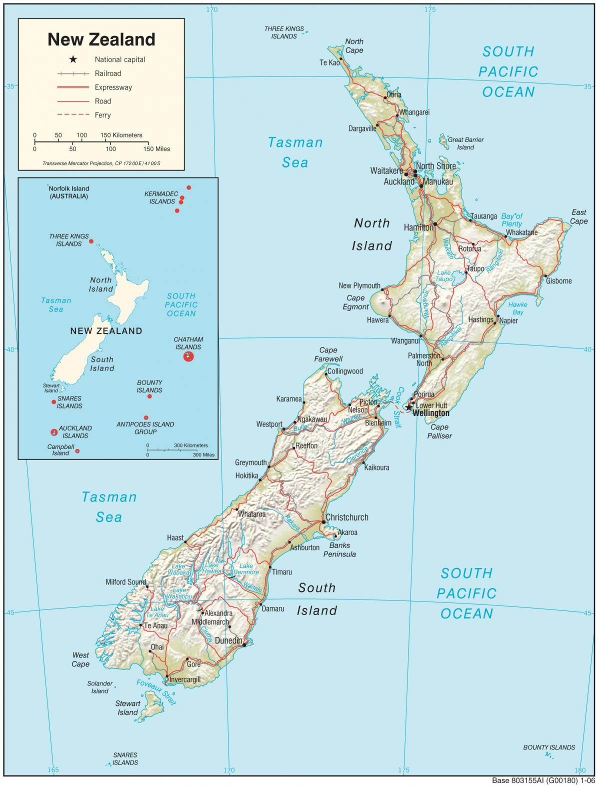 Novi Zeland kartica HD