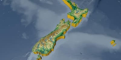 Karti 3D Novi Zeland