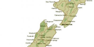 Karta detaljne Novi Zeland