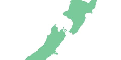 Novi Zeland kartica crtež