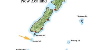 Karta Novi Zeland i obližnje otoke