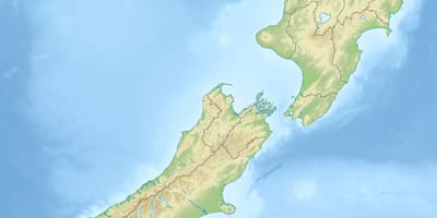 Novi Zeland značajke fizičke karti