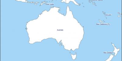 Ocrtavanje karta Australije i Novog Zelanda